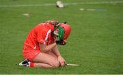 11 September 2016; Sarah Harrington of Cork dejected after the Liberty Insurance All-Ireland Intermediate Camogie Championship Final match between Cork and Kilkenny at Croke Park in Dublin. Photo by Piaras Ó Mídheach/Sportsfile
