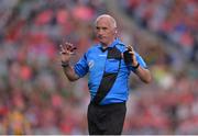 11 September 2016; Referee John McDonagh during the Liberty Insurance All-Ireland Intermediate Camogie Championship Final match between Cork and Kilkenny at Croke Park in Dublin. Photo by Piaras Ó Mídheach/Sportsfile