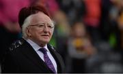 11 September 2016; The President of Ireland Michael D. Higgins before the Liberty Insurance All-Ireland Senior Camogie Championship Final match between Cork and Kilkenny at Croke Park in Dublin. Photo by Eóin Noonan/Sportsfile