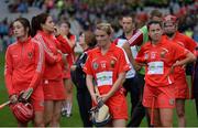 11 September 2016; Briege Corkery of Cork, centre, dejected after the Liberty Insurance All-Ireland Senior Camogie Championship Final match between Cork and Kilkenny at Croke Park in Dublin. Photo by Piaras Ó Mídheach/Sportsfile