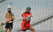 11 September 2016; Orla Cotter of Cork scoring her sides first goal during the Liberty Insurance All-Ireland Senior Camogie Championship Final match between Cork and Kilkenny at Croke Park in Dublin. Photo by Eóin Noonan/Sportsfile