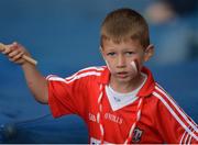 11 September 2016; A young Cork supporter during the Liberty Insurance All-Ireland Senior Camogie Championship Final match between Cork and Kilkenny at Croke Park in Dublin. Photo by Eóin Noonan/Sportsfile