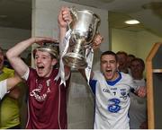 10 September 2016; Shane Bennett, left and Adam Farrell celebrate with the cup after the Bord Gáis Energy GAA Hurling All-Ireland U21 Championship Final match between Galway and Waterford at Semple Stadium in Thurles, Co Tipperary. Photo by Ray McManus/Sportsfile