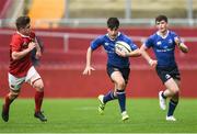 11 September 2016; Cormac Timoney of Leinster in action against Shane Brosnahan of Munster during the U18 Clubs Interprovincial Series Round 2 match between Munster and Leinster at Thomond Park in Limerick. Photo by David Maher/Sportsfile