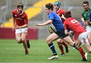 11 September 2016; Gareth Fitzgerald of Leinster in action against Nick O'Donoghue of Munster during the U18 Clubs Interprovincial Series Round 2 match between Munster and Leinster at Thomond Park in Limerick. Photo by David Maher/Sportsfile
