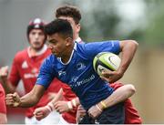 11 September 2016; Morgan Purcell of Leinster in action against Munster during the U18 Clubs Interprovincial Series Round 2 match between Munster and Leinster at Thomond Park in Limerick. Photo by David Maher/Sportsfile