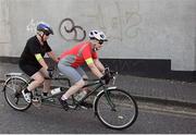 11 September 2016; Competitors in action during The Great Dublin Bike Ride 2016 at Smithfield Square in Dublin 7. Photo by David Fitzgerald/Sportsfile