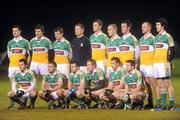 12 January 2011; The Offaly team pose for the team photograph. O'Byrne Cup, Offaly v DCU, Rhode, Co. Offaly. Picture credit: Brian Lawless / SPORTSFILE