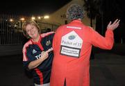 15 January 2011; Munster supporters Lia Foley van Roosmalen, with her husband John Foley, from Newcastlewest, Co. Limerick, in Toulon ahead of their side's  Heineken Cup, Pool 3, Round 5, game against Toulon on Sunday. Toulon, France. Picture credit: Diarmuid Greene / SPORTSFILE