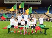 10 September 2016; Flagbearers before the Bord Gáis Energy GAA Hurling All-Ireland U21 Championship B Final match between Meath and Mayo at Semple Stadium in Thurles, Co Tipperary. Photo by Ray McManus/Sportsfile