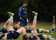 12 September 2016; Leinster head of Fitness Charlie Higgins during Leinster Rugby Squad Training in Belfield, Dublin. Photo by Seb Daly/Sportsfile