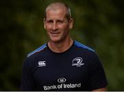 12 September 2016; Leinster senior coach Stuart Lancaster arrives ahead of Leinster Rugby Squad Training in Belfield, Dublin.  Photo by Seb Daly/Sportsfile