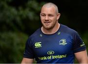 12 September 2016; Cian Healy of Leinster arrives ahead of Leinster Rugby Squad Training in Belfield, Dublin.  Photo by Seb Daly/Sportsfile