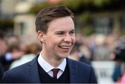 11 September 2016; Trainer Joseph O'Brien in the winner's enclosure during the Irish Champions Weekend at The Curragh in Co. Kildare. Photo by Cody Glenn/Sportsfile