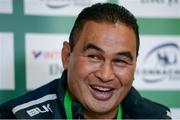 13 September 2016; Connacht head coach Pat Lam speaking during a press conference at the Sportsground in Galway.  Photo by Seb Daly/Sportsfile