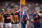 4 September 2016; Kilkenny captain Shane Prendergast leads his team-mates in the parade prior to the GAA Hurling All-Ireland Senior Championship Final match between Kilkenny and Tipperary at Croke Park in Dublin. Photo by Piaras Ó Mídheach/Sportsfile
