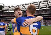 4 September 2016; Tipperary's Cian Darcy and Brian McGrath, right, celebrate after the Electric Ireland GAA Hurling All-Ireland Minor Championship Final in Croke Park, Dublin.  Photo by Piaras Ó Mídheach/Sportsfile
