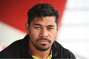 13 September 2016; Charles Piutau of Ulster after a press conference at the Kingspan Stadium in Belfast. Photo by Oliver McVeigh/Sportsfile