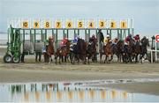 13 September 2016; A general view of the start of the At The Races Handicap during the Laytown Races in Laytown, Co Meath. Photo by David Maher/Sportsfile