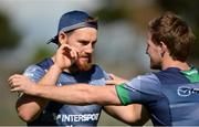 13 September 2016; Jake Heenen, left, with Kieran Marmion, of Connacht during squad training at the Sportsground in Galway. Photo by Seb Daly/Sportsfile