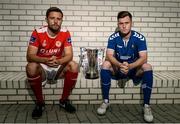 13 September 2016; Ger O'Brien of St Patrick's Athletic, left, and Sean Russell of Limerick FC pictured during the EA Sports Cup Media Day. The EA Sports Cup Final will be held at Limerick's Markets Field on Saturday, September 17th with kick-off at 5.30pm. FAI HQ in Abbotstown, Dublin. Photo by Sam Barnes/Sportsfile