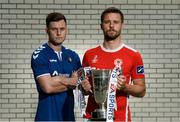 13 September 2016; Sean Russell of Limerick FC, left, and Ger O'Brien of St Patrick's Athletic pictured during the EA Sports Cup Media Day. The EA Sports Cup Final will be held at Limerick's Markets Field on Saturday, September 17th with kick-off at 5.30pm. FAI HQ in Abbotstown, Dublin.  Photo by Sam Barnes/Sportsfile