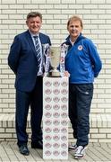 13 September 2016; Limerick FC manager Martin Russell, left, and St Patrick's Athletic manager Liam Buckley pictured during the EA Sports Cup Media Day. The EA Sports Cup Final will be held at Limerick's Markets Field on Saturday, September 17th with kick-off at 5.30pm. FAI HQ in Abbotstown, Dublin.  Photo by Sam Barnes/Sportsfile