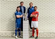 13 September 2016; In attendance at the EA Sports Cup Media Day are, from left, Sean Russell of Limerick FC, Limerick FC manager Martin Russell, St Patrick's Athletic manager Liam Buckley and Ger O'Brien of St Patrick's Athletic. The EA Sports Cup Final will be held at Limerick's Markets Field on Saturday, September 17th with kick-off at 5.30pm. FAI HQ in Abbotstown, Dublin.  Photo by Sam Barnes/Sportsfile
