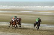13 September 2016; Emperor Bob, right, with Donagh O'Connor up, on their way to winning the Marquees Nationwide Claiming Race during the Laytown Races in Laytown, Co Meath. Photo by David Maher/Sportsfile