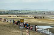 13 September 2016; A general view of the riders during the Marquees Nationwide Claiming Race during the Laytown Races in Laytown, Co Meath. Photo by David Maher/Sportsfile