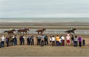 13 September 2016; Emperor Bob, with Donagh O'Connor up, on their way to winning the Marquees Nationwide Claiming Race during the Laytown Races in Laytown, Co Meath. Photo by David Maher/Sportsfile