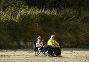 13 September 2016; Spectators look on during the At The Races Handicap during the Laytown Races in Laytown, Co Meath. Photo by David Maher/Sportsfile