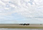 13 September 2016; A general view of the runners during the At The Races Handicap during the Laytown Races in Laytown, Co Meath. Photo by David Maher/Sportsfile