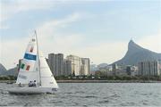 13 September 2016; A general view of the Irish sonar keelboat before the 3-Person Keelboat (Sonar) at the Marina da Glória during the Rio 2016 Paralympic Games in Rio de Janeiro, Brazil. Photo by Sportsfile