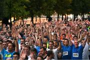13 September 2016; A general view before the start of the Grant Thornton Corporate 5K Team Challenge 2016 at Dublin Docklands. Photo by Ramsey Cardy/Sportsfile