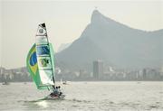 13 September 2016; Bruno Landgraf, left, and Marinalba de Amida of Brazil during the 2-Person Keelboat (SKUD18) race at the Marina da Glória during the Rio 2016 Paralympic Games in Rio de Janeiro, Brazil. Photo by Sportsfile