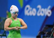 13 September 2016; Nicole Turner of Ireland before the Women's 400m Freestyle S6 Final at the Olympic Aquatics Stadium during the Rio 2016 Paralympic Games in Rio de Janeiro, Brazil. Photo by Diarmuid Greene/Sportsfile