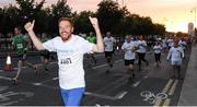 13 September 2016; Daire Brennan, Team Sportsfile, on his way to finishing 612th in a nett time of 20:28 during the Grant Thornton Corporate 5K Team Challenge 2016 at Dublin Docklands. Photo by Ray McManus/Sportsfile