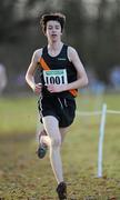 16 January 2011; Ian Slobody, Clonliffe Harriers AC, Santry, Dublin, in action in the Boy's U-17 5000m race during the AAI Woodies DIY Novice and Juvenile Uneven Ages Cross Country Championships. Tullamore Harriers Stadium, Tullamore, Co. Offaly. Picture credit: Barry Cregg / SPORTSFILE