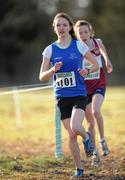 16 January 2011; Catherine Conroy, Dublin, in action in the Girl's U-17 4500m race during the AAI Woodies DIY Novice and Juvenile Uneven Ages Cross Country Championships. Tullamore Harriers Stadium, Tullamore, Co. Offaly. Picture credit: Barry Cregg / SPORTSFILE