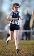 16 January 2011; Emer Magee, Lagan Valley AC, in action in the Girl's U-15 3500m race during the AAI Woodies DIY Novice and Juvenile Uneven Ages Cross Country Championships. Tullamore Harriers Stadium, Tullamore, Co. Offaly. Picture credit: Barry Cregg / SPORTSFILE