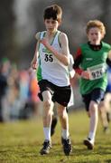 16 January 2011; Oisin Doyle, Craughwell AC, Craughwell, Co. Galway, in action in the Boy's U-13 2500m race during the AAI Woodies DIY Novice and Juvenile Uneven Ages Cross Country Championships. Tullamore Harriers Stadium, Tullamore, Co. Offaly. Picture credit: Barry Cregg / SPORTSFILE