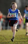 16 January 2011; Fiachra Clifford, Munster, in action in the Boy's U-13 2500m race during the AAI Woodies DIY Novice and Juvenile Uneven Ages Cross Country Championships. Tullamore Harriers Stadium, Tullamore, Co. Offaly. Picture credit: Barry Cregg / SPORTSFILE
