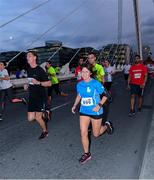 13 September 2016; Sharon Woods, Bank of Ireland, on her way to finishing in 1531th place in a net time of 22:57 during the Grant Thornton Corporate 5K Team Challenge 2016 at Dublin Docklands. Photo by Ray McManus/Sportsfile