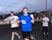 13 September 2016; Colin Moran, Bank of Ireland, on his way to finishing in 1353th place in a net time of 22:30 during the Grant Thornton Corporate 5K Team Challenge 2016 at Dublin Docklands. Photo by Ray McManus/Sportsfile