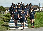 10 September 2016; The Leinster squad return after their pre match warm up before the U19 Interprovincial Series Round 2 match between Connacht and Leinster at the Galwegians RFC Crowley Park in Galway. Photo by Oliver McVeigh/Sportsfile