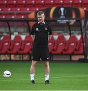 14 September 2016; Dundalk manager Stephen Kenny during squad training at the AZ Stadion in Alkmaar, Netherlands. Photo by David Maher/Sportsfile