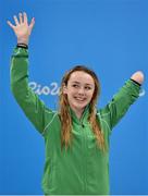 14 September 2016; Ellen Keane of Ireland before being presented with her bronze medal following the Women's 100m Breaststroke SB8 Final at the Olympic Aquatics Stadium during the Rio 2016 Paralympic Games in Rio de Janeiro, Brazil. Photo by Sportsfile