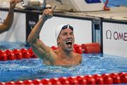 14 September 2016; Oscar Salguero Galisteo of Spain after winning the Men's 100m Breaststroke SB8 Final at the Olympic Aquatics Stadium during the Rio 2016 Paralympic Games in Rio de Janeiro, Brazil. Photo by Sportsfile