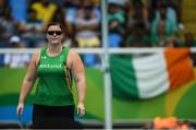 15 September 2016; Orla Barry of Ireland following the Women's Discus F57 Final at the Olympic Stadium during the Rio 2016 Paralympic Games in Rio de Janeiro, Brazil. Photo by Diarmuid Greene/Sportsfile